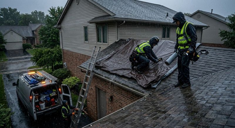 A Frame Roof Repair in Gloucester, VA