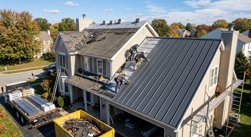 Aluminum Roof Replacement in Toano, VA