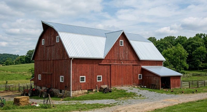 Barn Roof Replacement in Surry, VA
