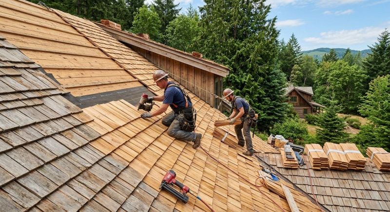 Cedar Roof Installation in Cobbs Creek, VA