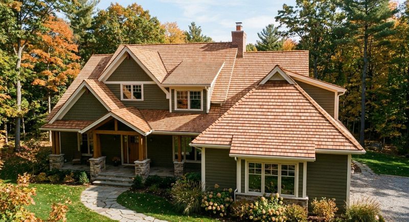 Cedar Roof Installation in Lancaster, VA