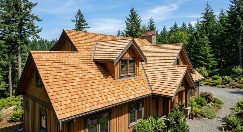 Cedar Roof Installation in Lancaster, VA