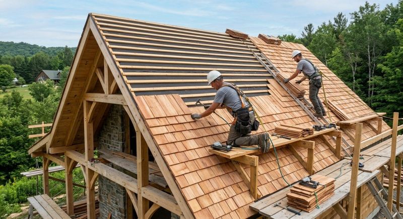 Cedar Roof Installation in Newport News, VA