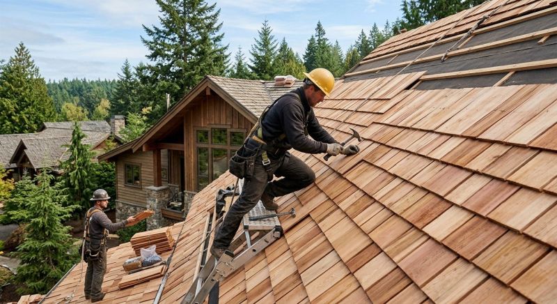 Cedar Roof Installation in Williamsburg, VA