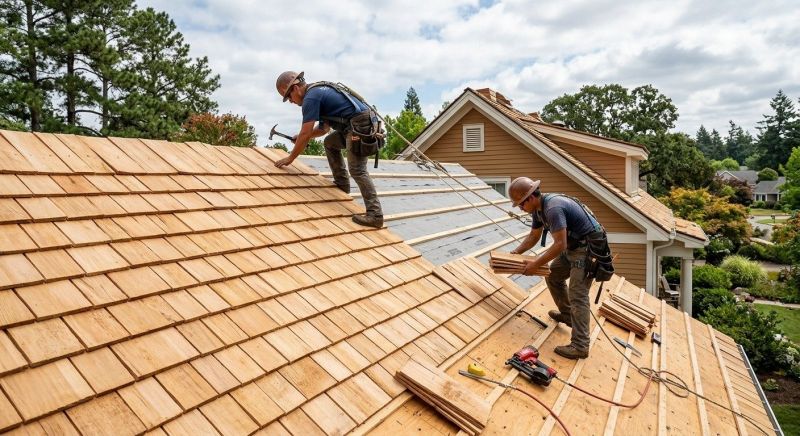 Cedar Roof Installation in Williamsburg, VA