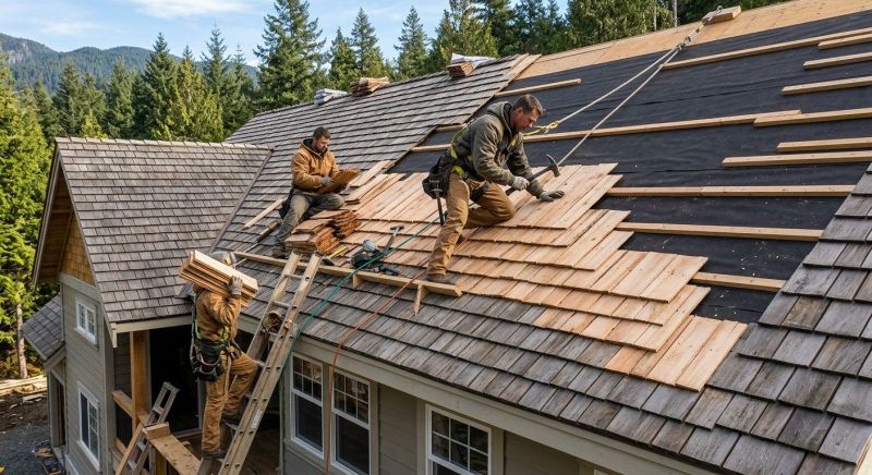 Cedar Shake Roof Construction in Poquoson, VA