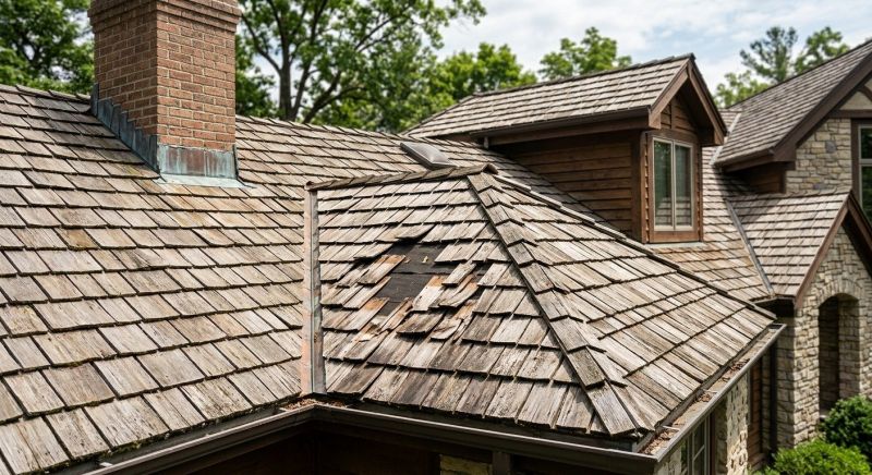 Cedar Shake Roof Repair in Lancaster, VA