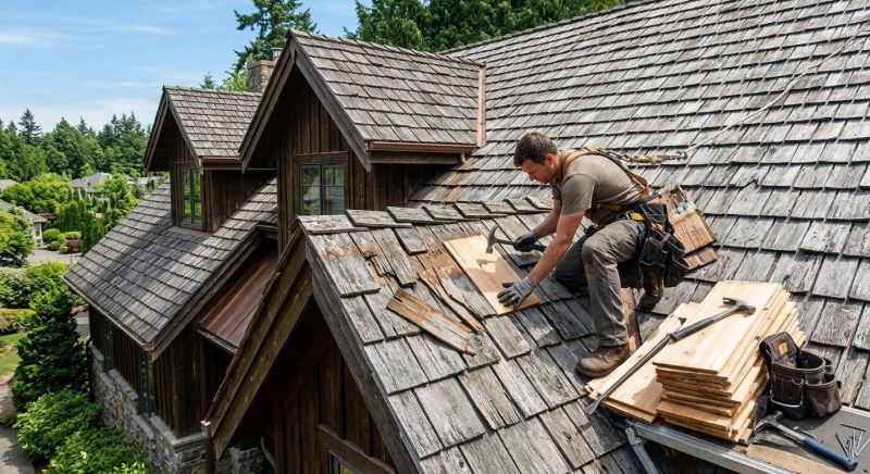 Cedar Shake Roof Repair in Newport News, VA