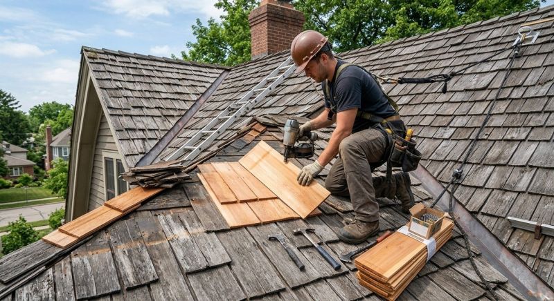 Cedar Shake Roof Repair in Urbanna, VA