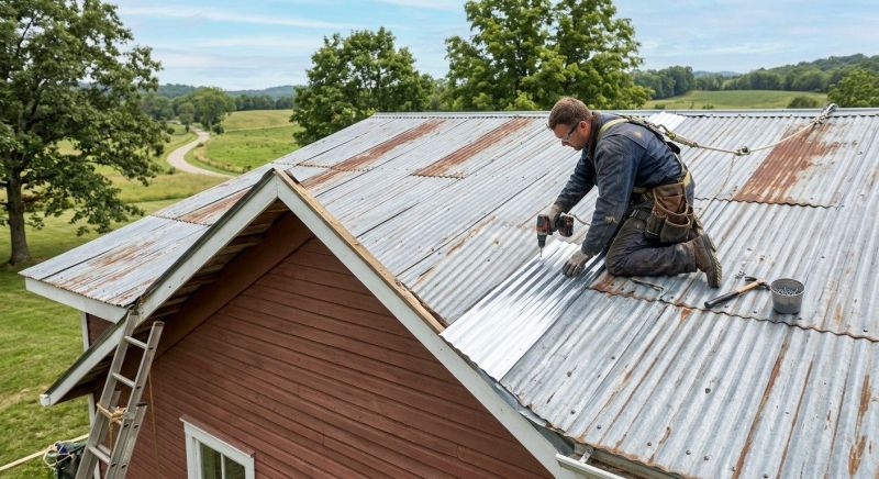 Corrugated Roof Repair in Cardinal, VA
