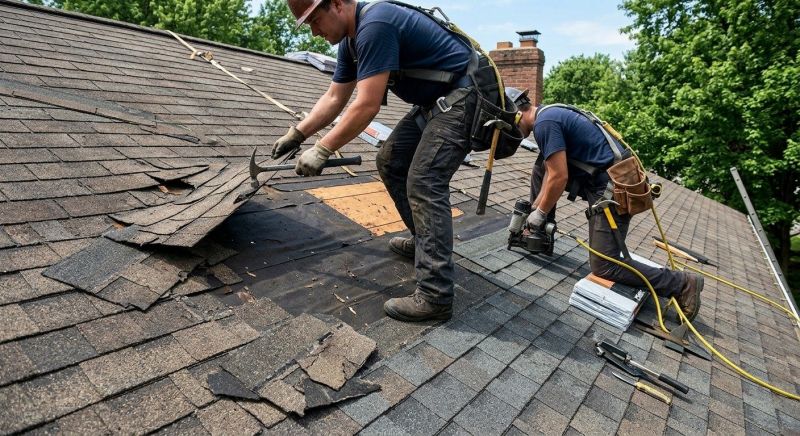 Damaged Roof Repair in Cardinal, VA