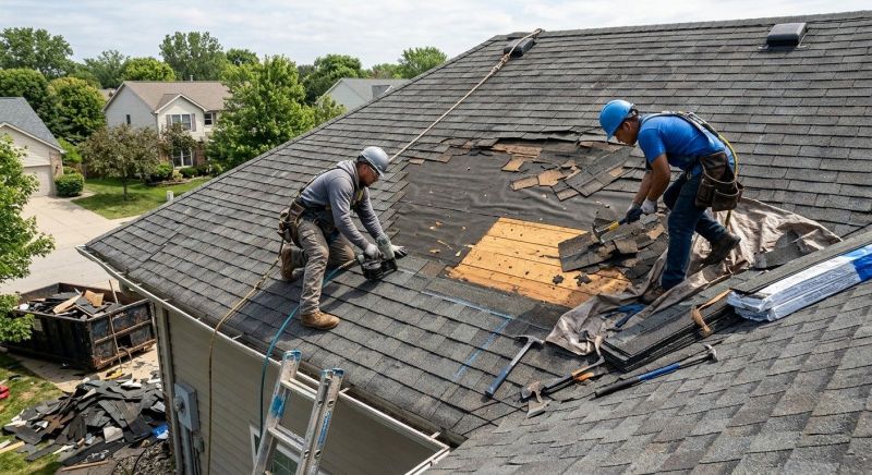 Damaged Roof Repair in Toano, VA
