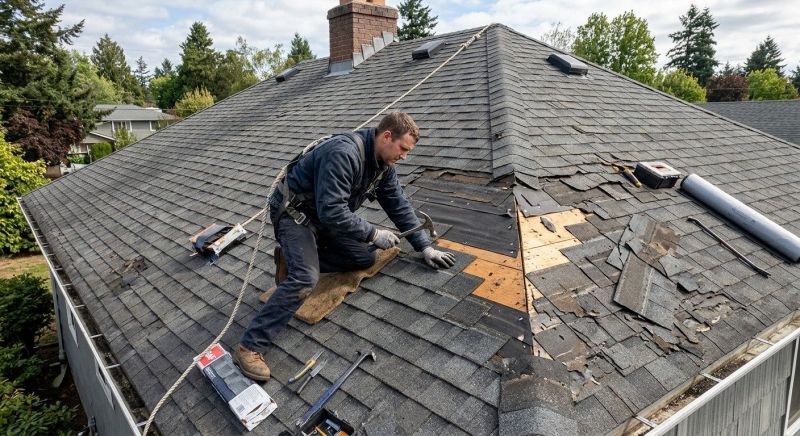 Damaged Roof Repair in Urbanna, VA