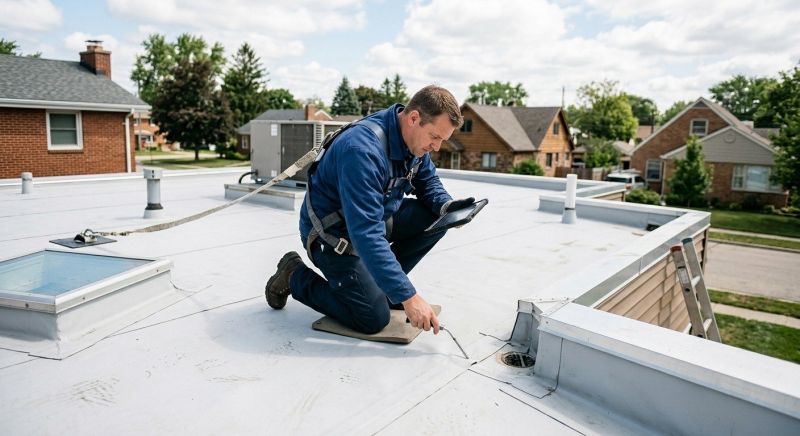 Flat Roof Inspection in Gloucester, VA