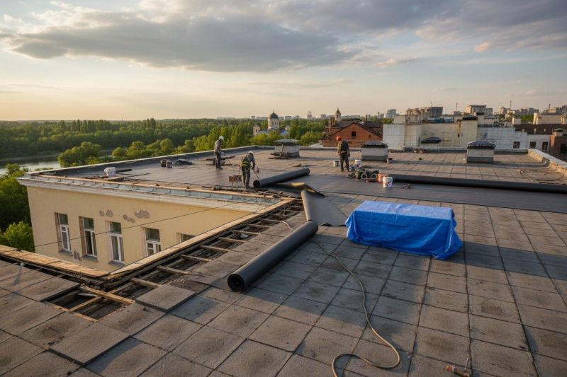 Flat Roof Replacement in Mascot, VA