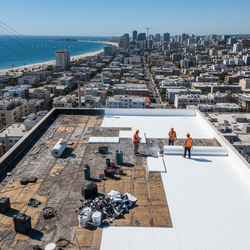 Flat Roof Replacement in Yorktown, VA