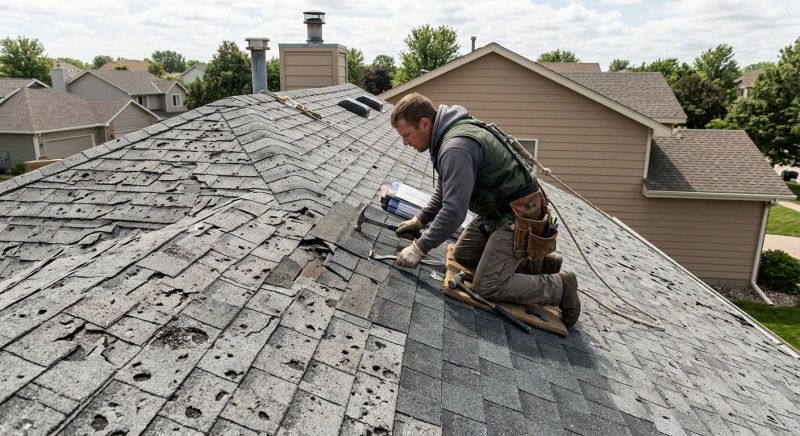 Hail Damage Roof Repair in Yorktown, VA