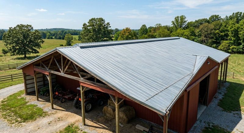 Pole Barn Roof Repair in James City County, VA