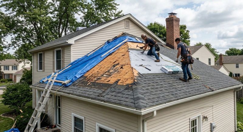 Roof Damage Restoration in Urbanna, VA