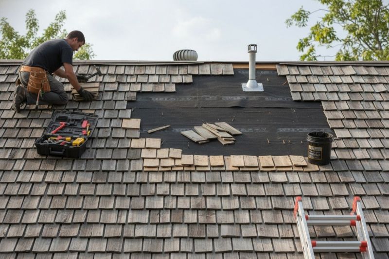 Shake Shingle Repair in Lanexa, VA