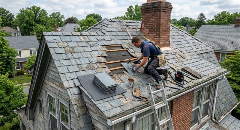 Slate Shingle Replacement in Gloucester, VA