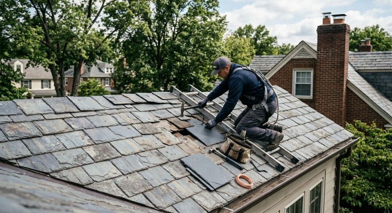Slate Shingle Replacement in Gloucester, VA