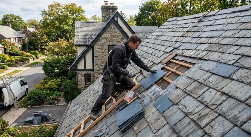 Slate Shingles Repair in Williamsburg, VA