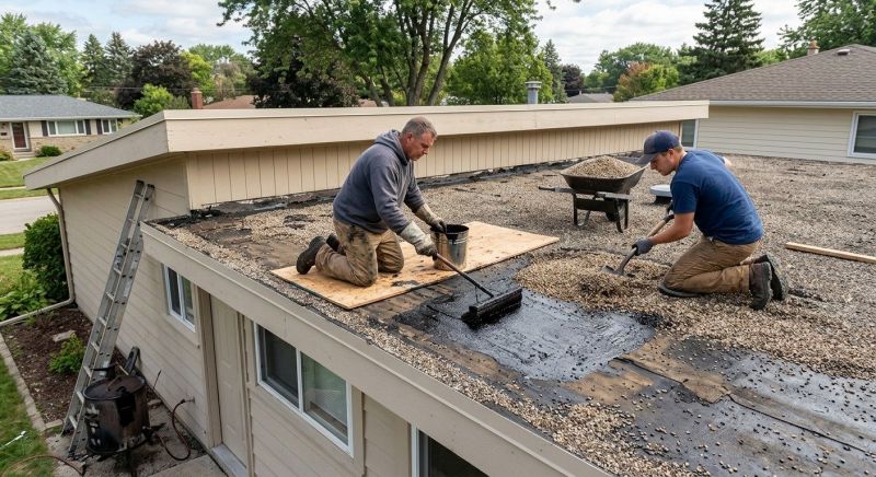 Tar And Gravel Roof Repair in Mathews, VA