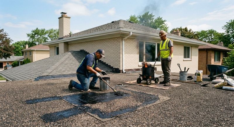 Tar And Gravel Roof Repair in Yorktown, VA