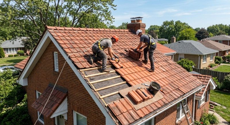 Tile Roof Repair in Mathews, VA