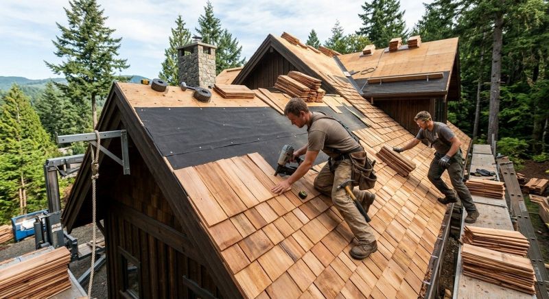 Wood Roofing Installation in Hudgins, VA