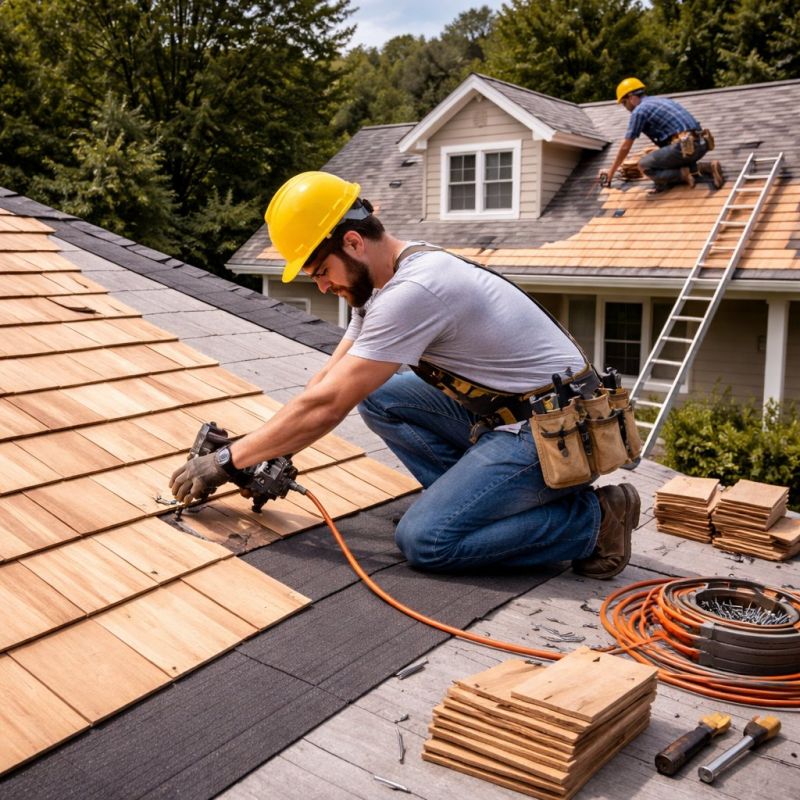 Wood Roofing Installation in Lancaster, VA