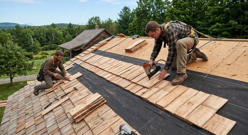 Wood Roofing Installation in Williamsburg, VA