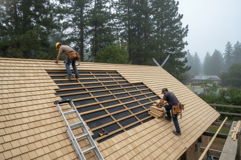 Wood Shake Roof Repair in Williamsburg, VA