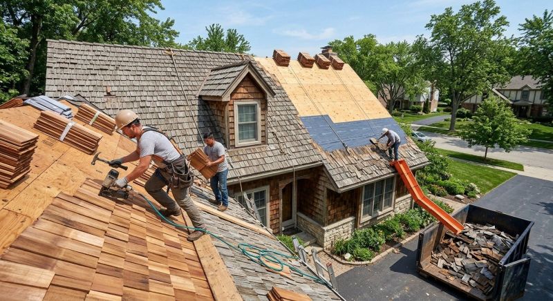 Wood Shake Roof Replacement in Mathews, VA