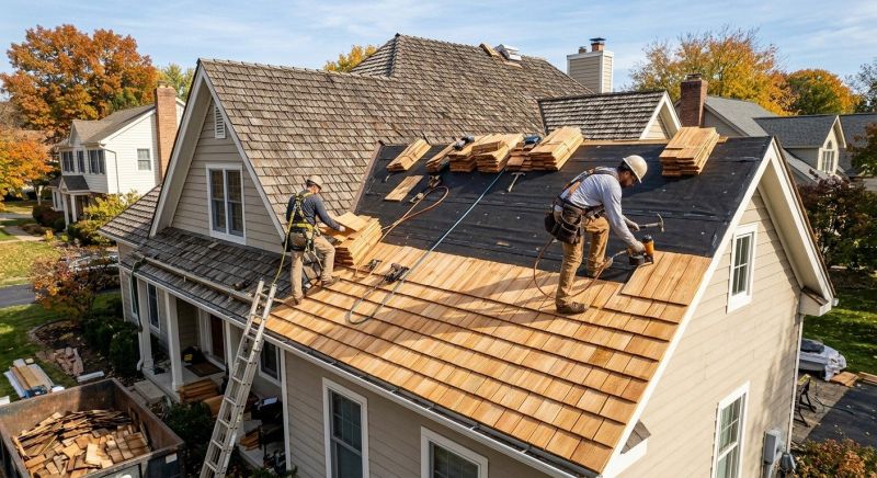 Wood Shake Roof Replacement in Yorktown, VA
