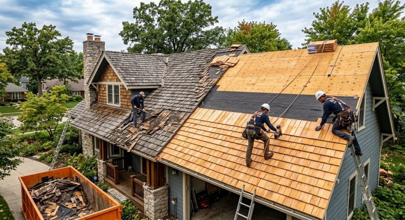 Wood Shingle Roof Replacement in Gloucester, VA