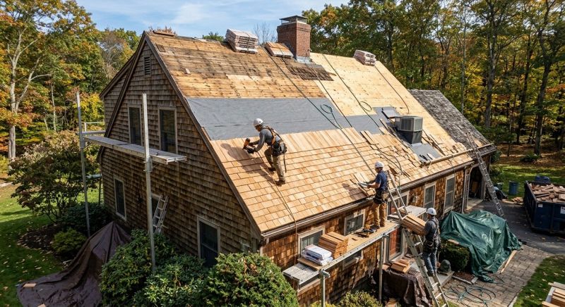 Wood Shingle Roof Replacement in Gloucester, VA